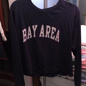 Brandy Melville Bay Area cropped long sleeve